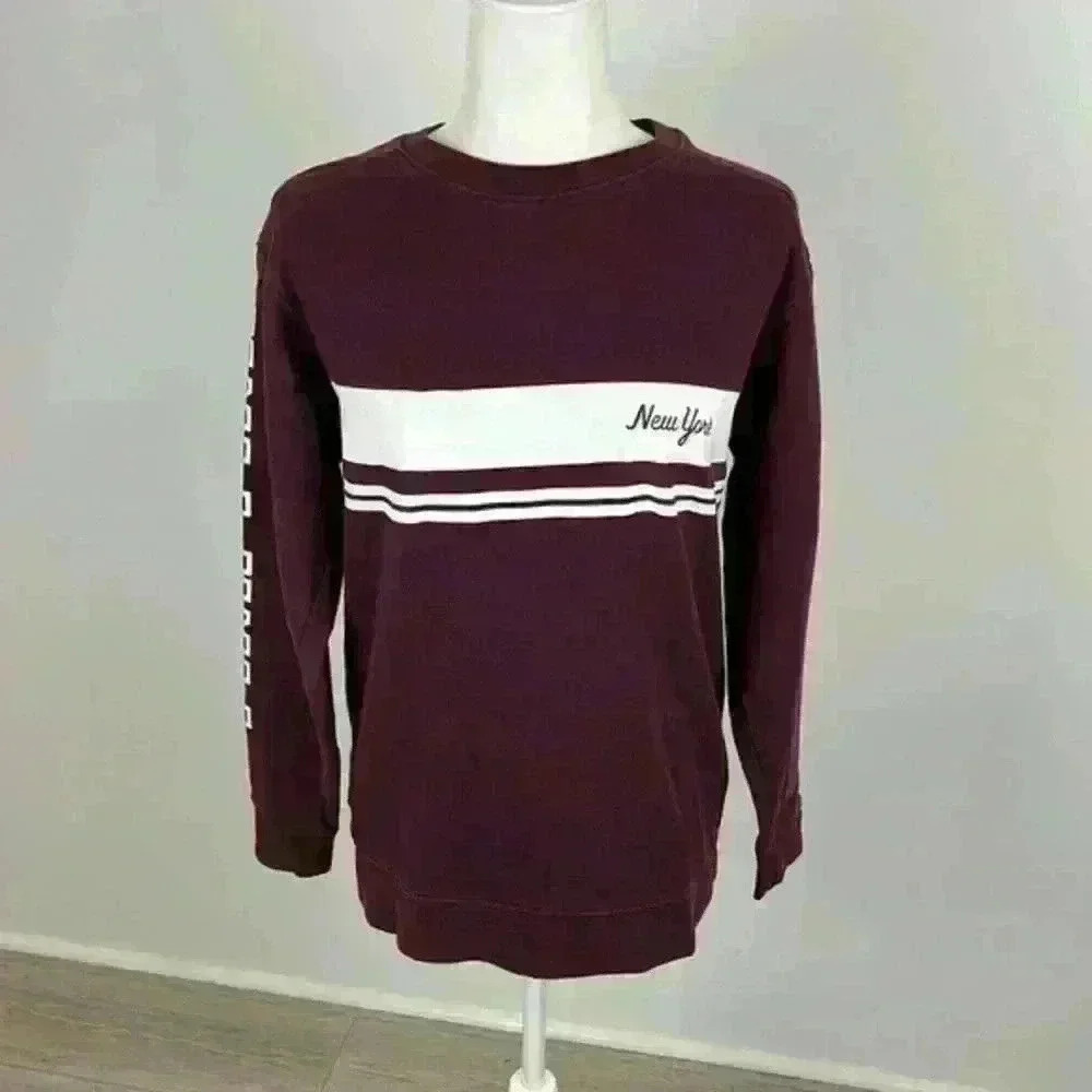 Victoria’s Secrer PINK Maroon New York Crew Size XS
